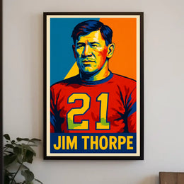 Jim Thorpe Legendary Athlete Poster
