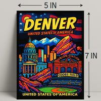 Denver United States of America Poster PosterGoat