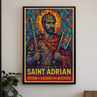 Saint Adrian Patron Of Soldiers And Poster