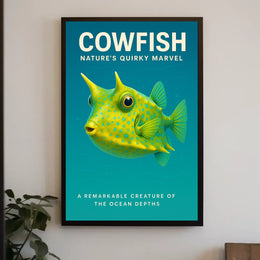 Cowfish NatureS Quirky Marvel Poster