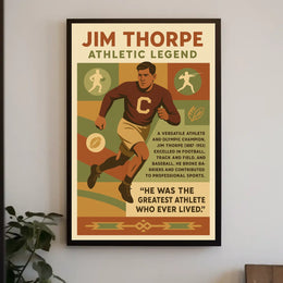 Jim Thorpe Legendary Athlete Jim Thorpe Poster