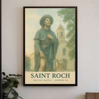 Saint Roch Patron Saint Of Dogs And Poster