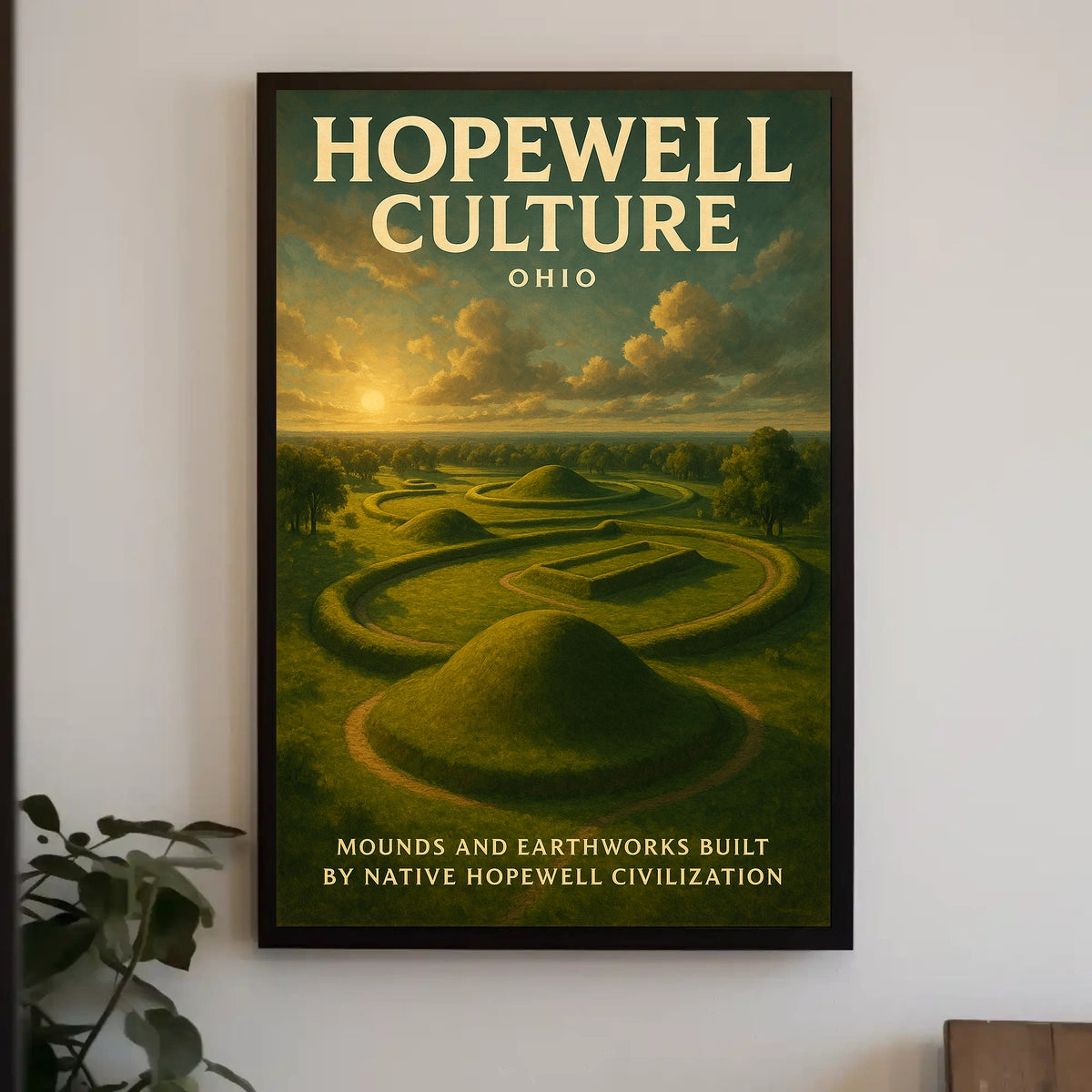 Hopewell Culture Ohio Poster
