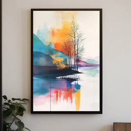 Modern European Financial Equation Art Poster
