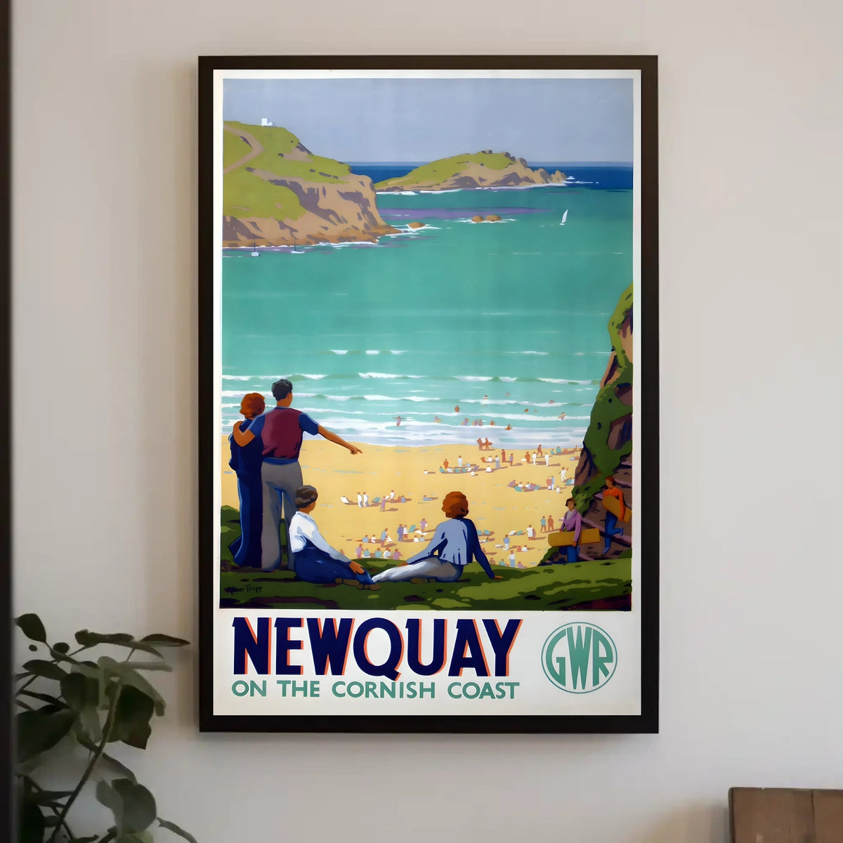 Newquay On The Cornish Coast Poster