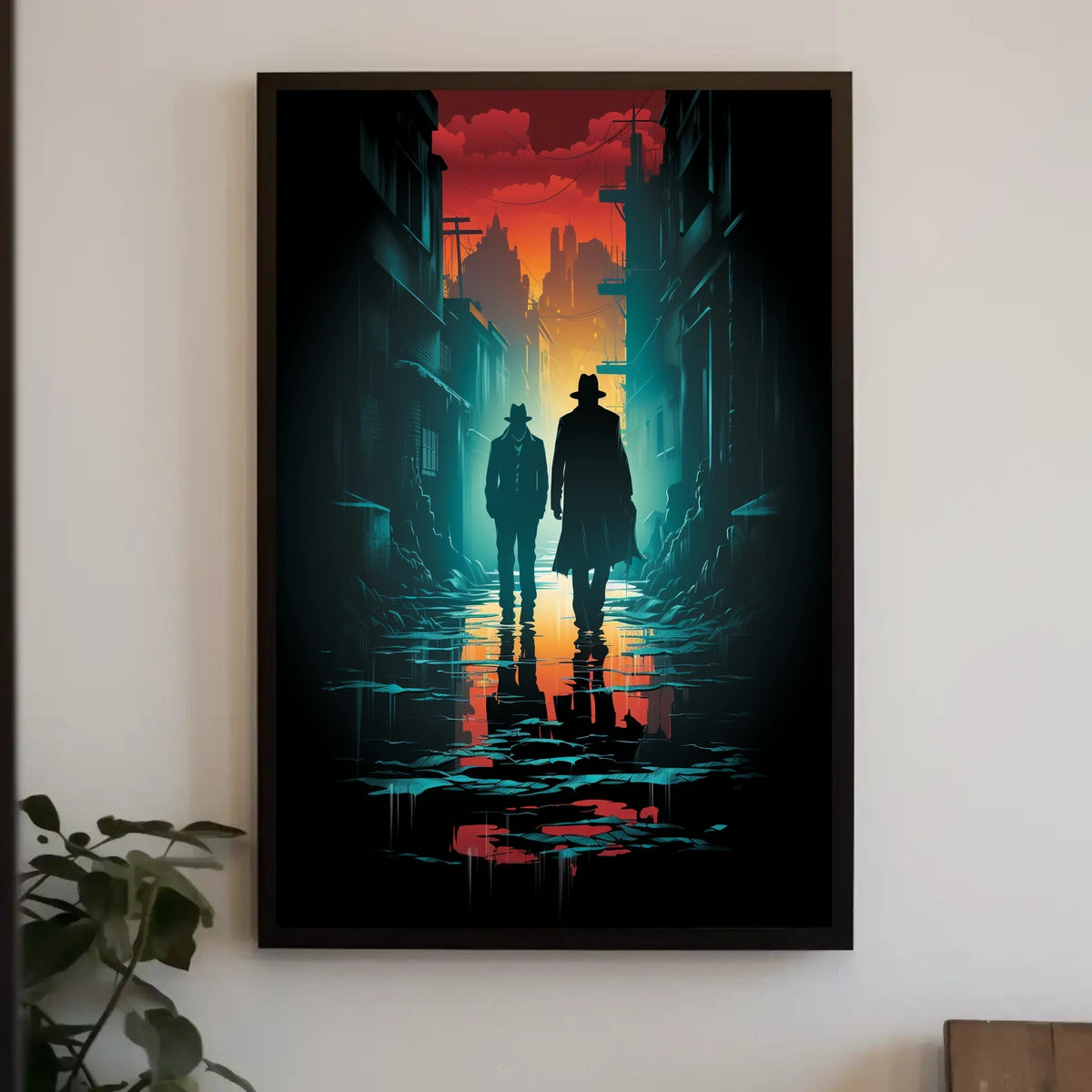 Shadowy Streets At Dusk Poster