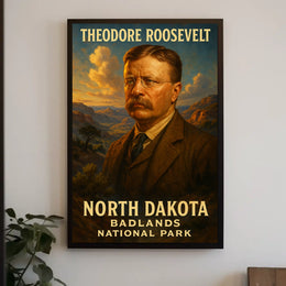 Theodore Roosevelt And The North Dakota Poster