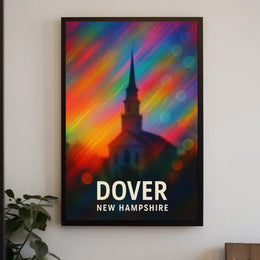 Dover New Hampshire Scenic Travel Minimalist Decor Poster