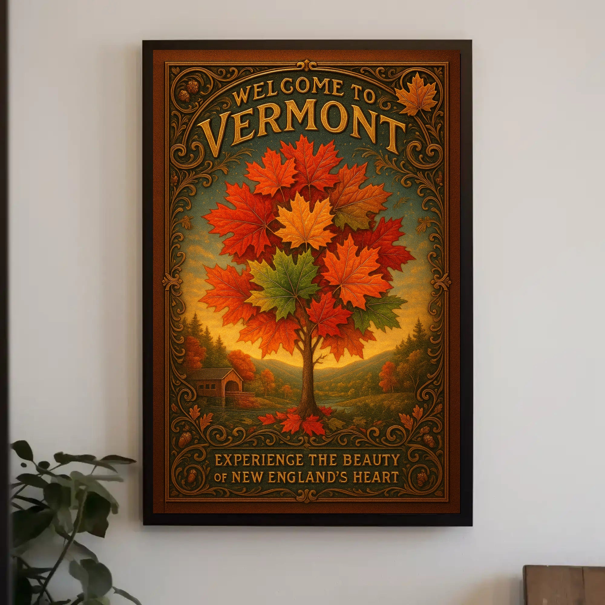 Welcome to Vermont Wall Art Print