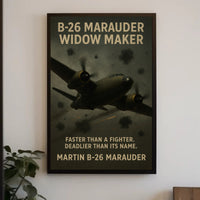 B-26 Marauder WWII Aircraft Tribute WWII Poster