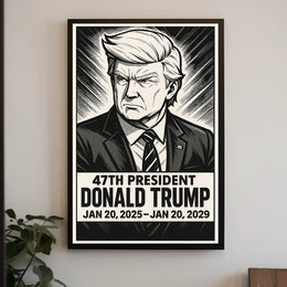 Donald Trump 47th President Poster