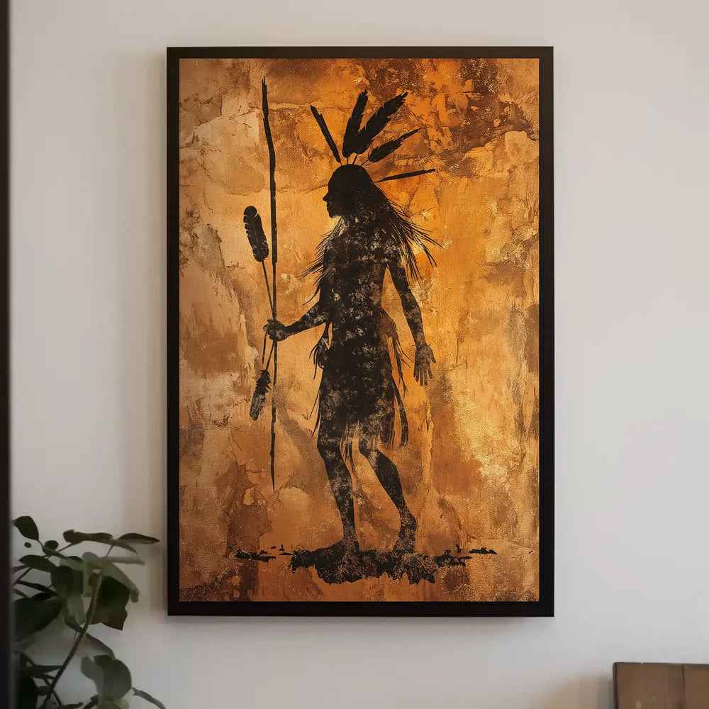 Artistic Visual Storytelling Iconic Figure Poster