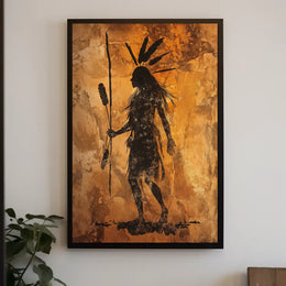 Artistic Visual Storytelling Iconic Figure Poster