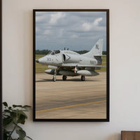 Military Jet on Runway: Military Recruitment Poster