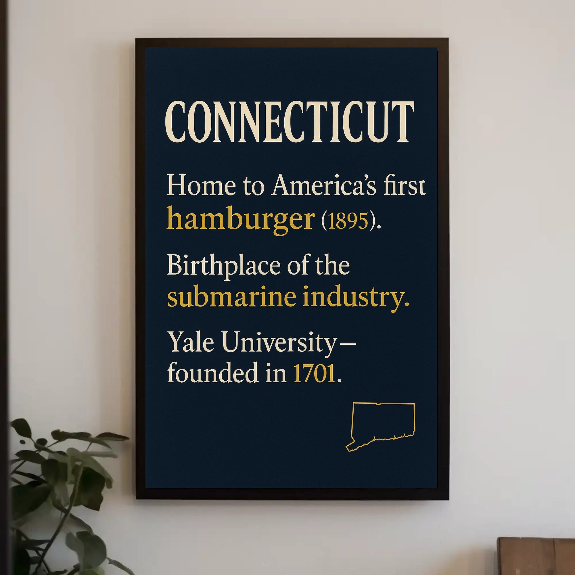 Connecticut Highlights Wall Art Print PosterGoat