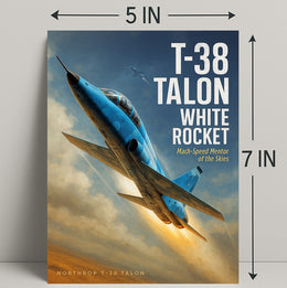 Northrop T-38 Talon White Rocket Poster PosterGoat