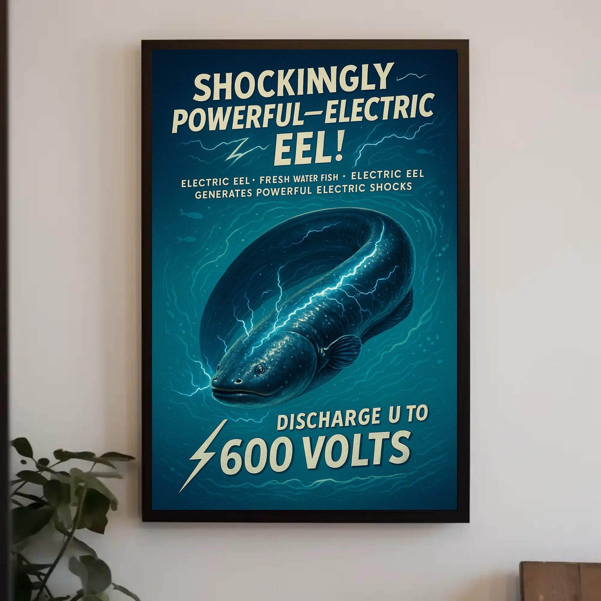 Shockingly Powerful Electric Eel Poster