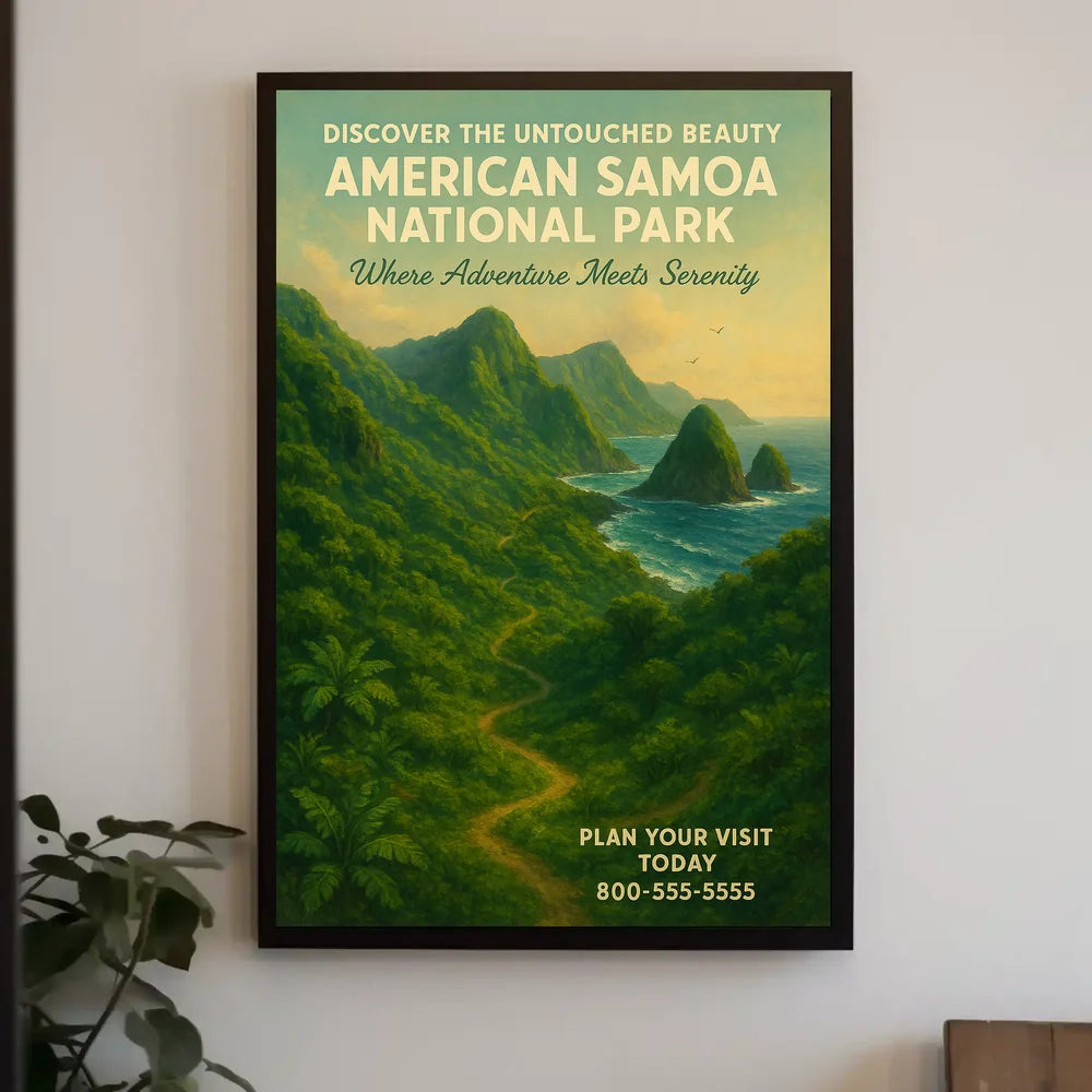 Adventure Meets Serenity Travel Destination Poster