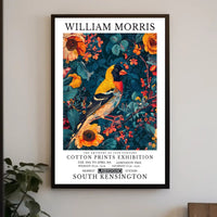 William Morris Nature-Inspired Decorative Art Exhibition Poster