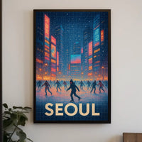 Winter Skating In Seoul Poster