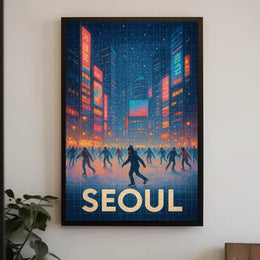 Winter Skating In Seoul Poster