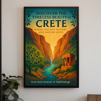 Crete's Ancient Charm Vintage Travel Poster