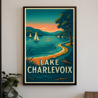 Lake Charlevoix Serenity Travel Poster