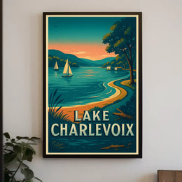 Lake Charlevoix Serenity Travel Poster