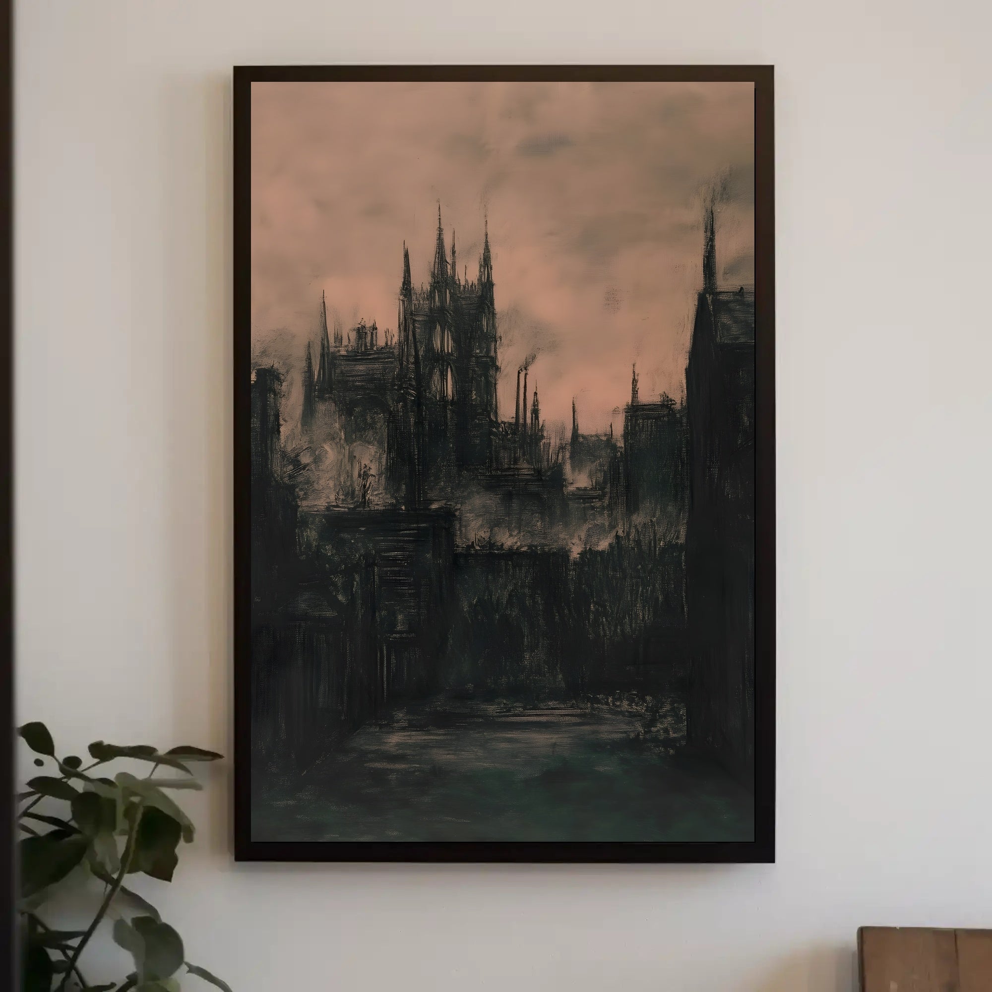 Industrial Cityscape During the Industrial Revolution Urban Cityscape PosterGoat