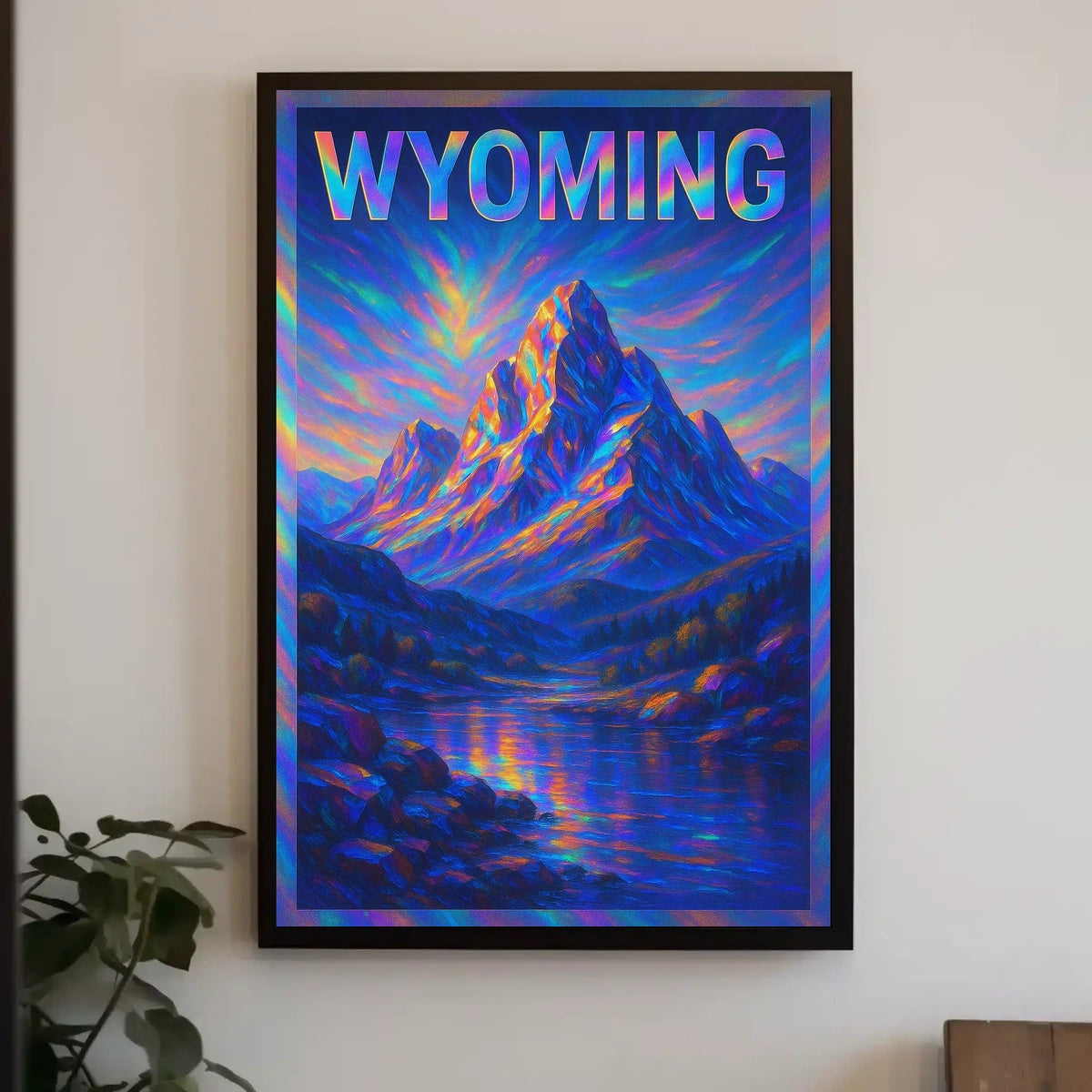 Wyoming Mountain Landscape Poster