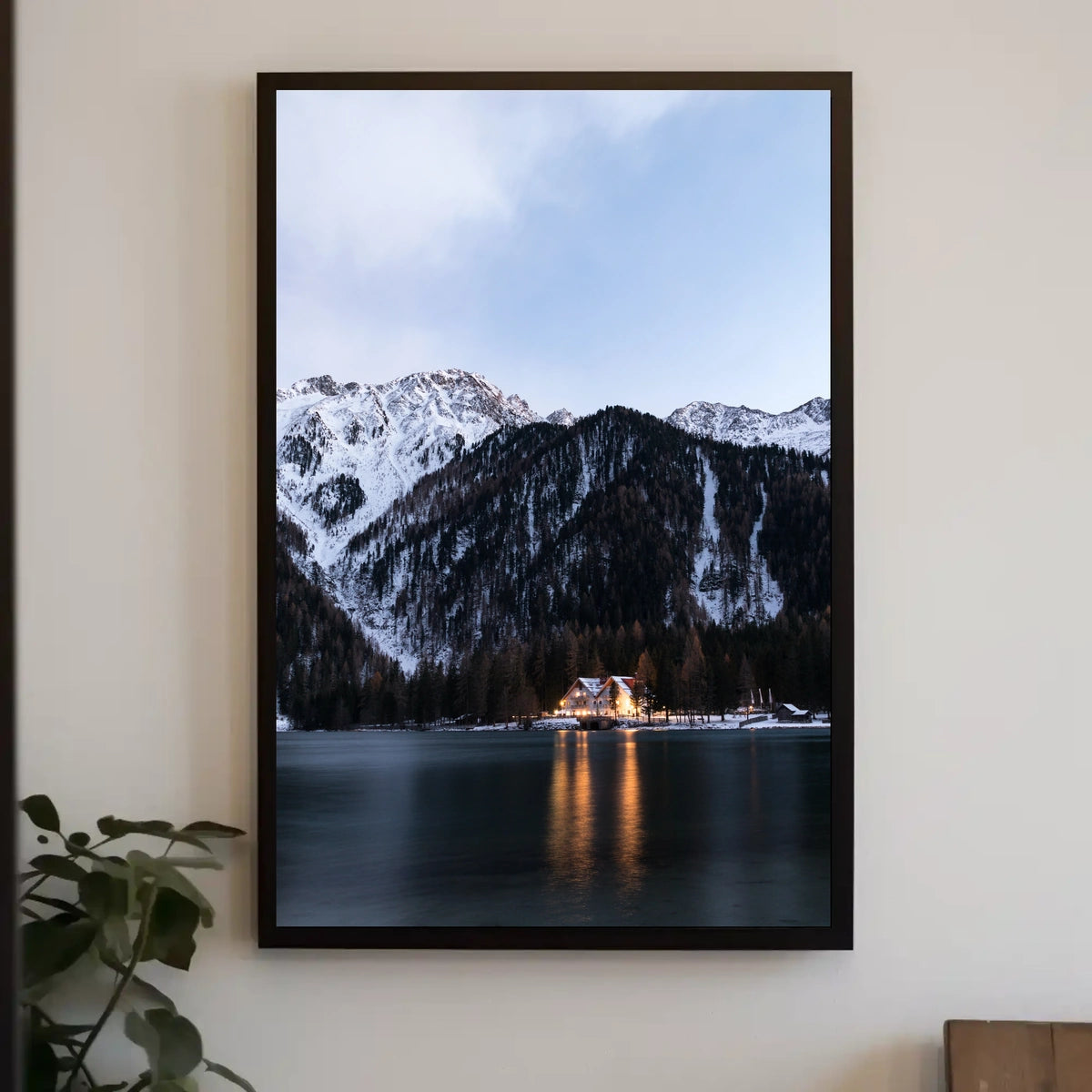 Mountain Dusk Tranquility in Alpine Setting National Park Poster