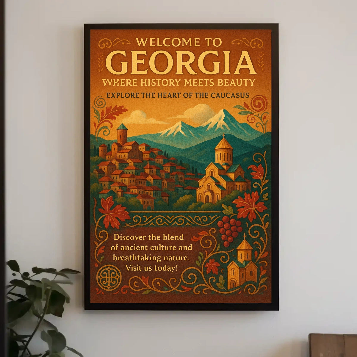 Welcome To Georgia Where History Meets Poster
