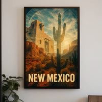 New Mexico Desert Landscape Poster