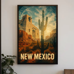 New Mexico Desert Landscape Poster