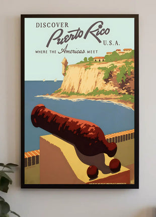 Puerto Rico Travel Poster - Explore Historical El Morro Destination