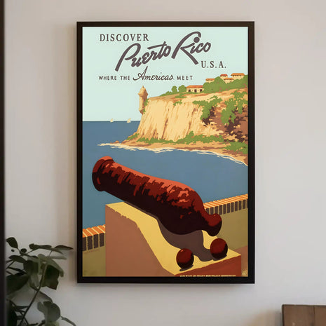Puerto Rico Travel Poster - Explore Historical El Morro Destination