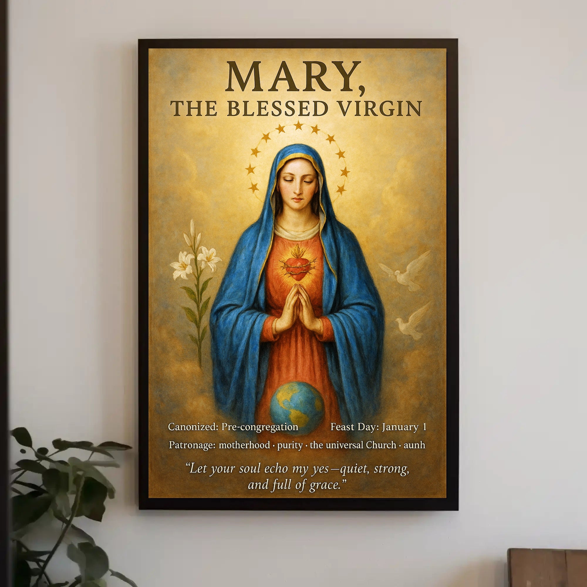 Mary, The Blessed Virgin Poster PosterGoat