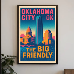 Oklahoma City The Big Friendly Poster
