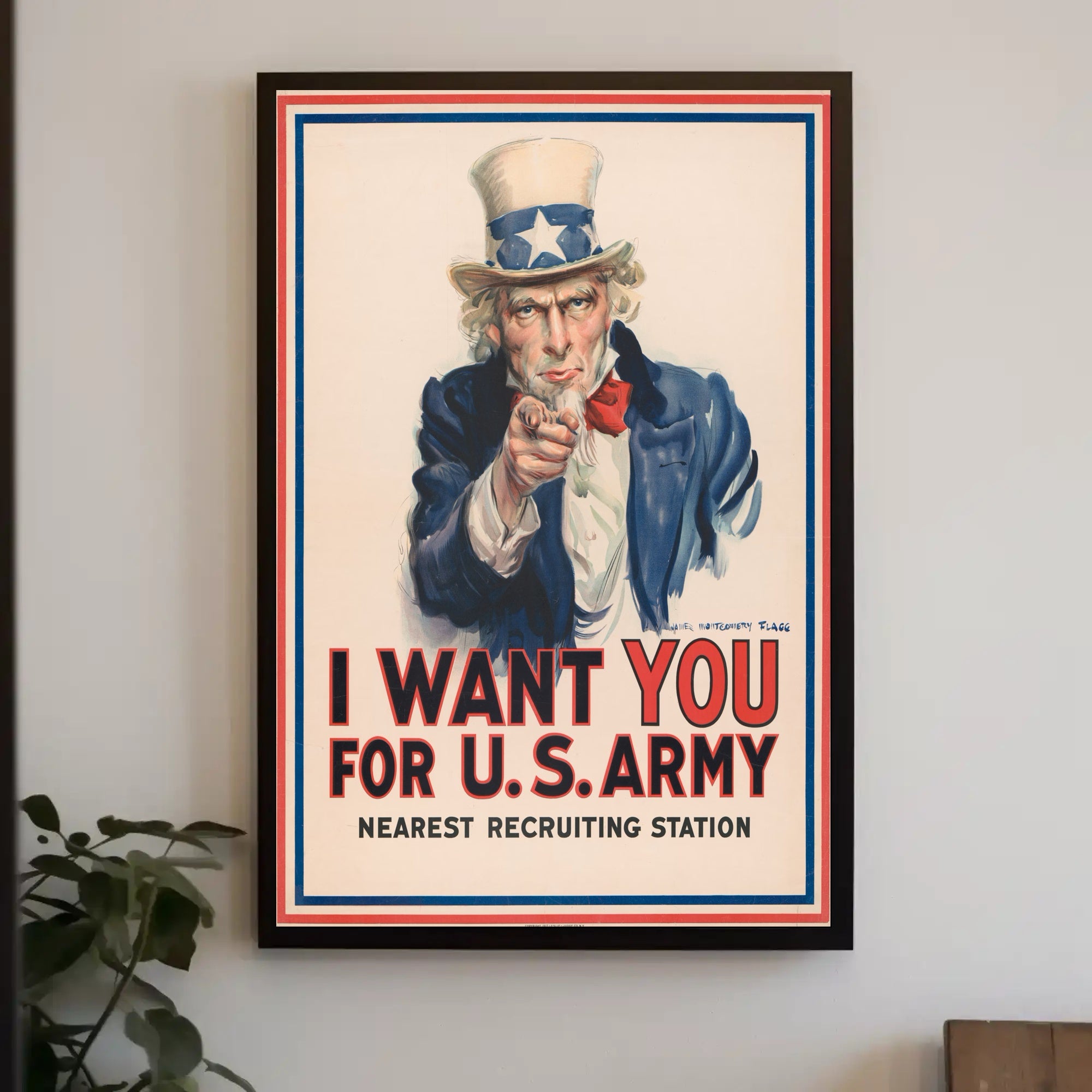 Uncle Sam Military Recruitment Call to Action Poster