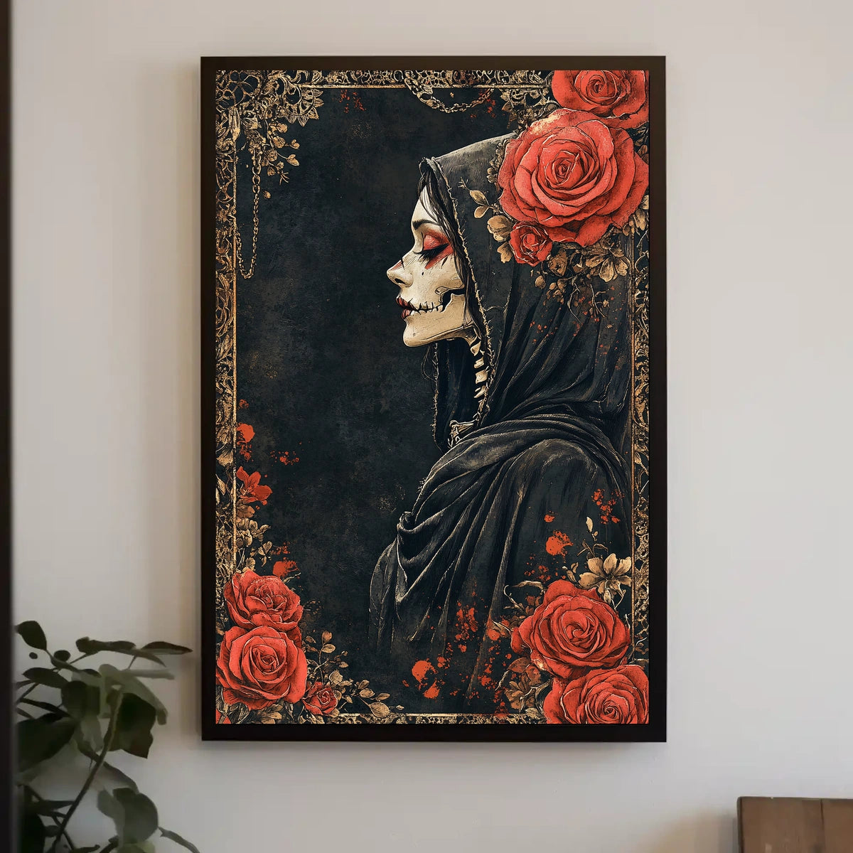 Day of the Dead Gothic Print Cultural or Heritage Poster