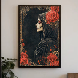 Day of the Dead Gothic Print Cultural or Heritage Poster