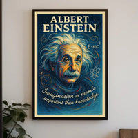 Albert Einstein Cosmic Creativity Inspirational Poster