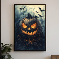 Halloween Mischief Artwork Featuring Jack-o'-Lantern Cultural Poster