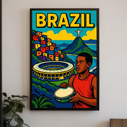 Vibrant Brazil Poster