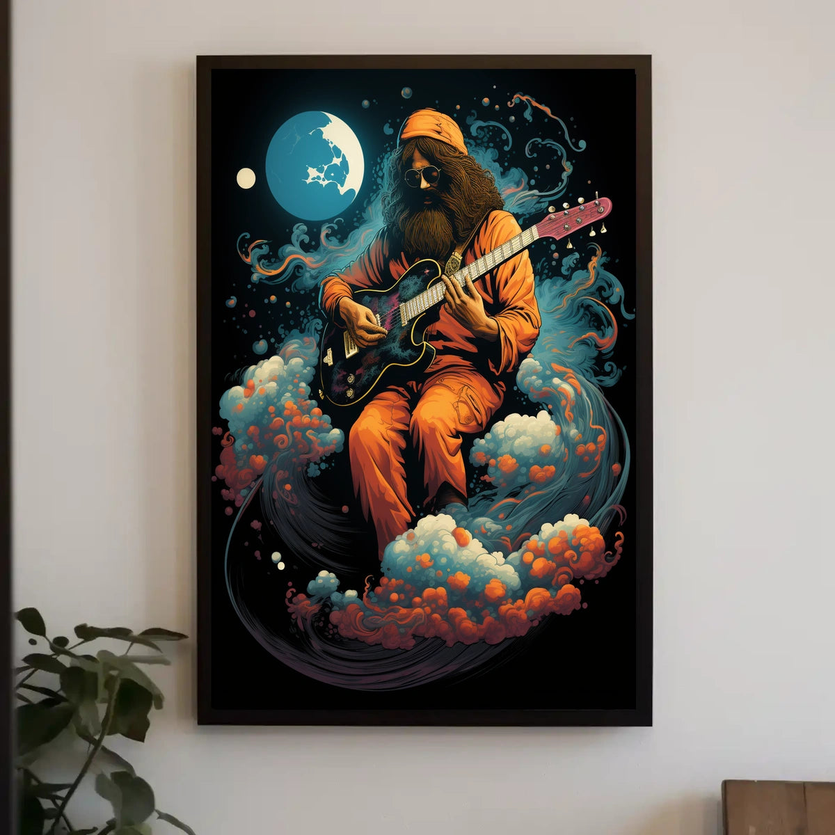 Celestial Guitarist Poster
