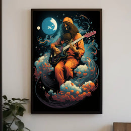 Celestial Guitarist Poster