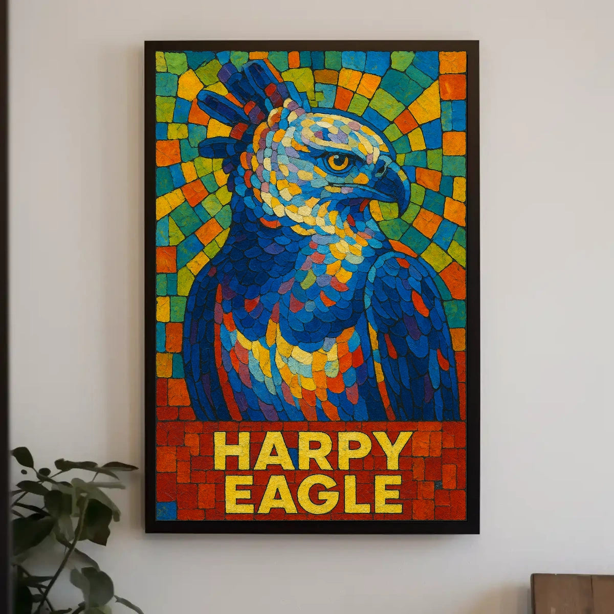 Harpy Eagle Mosaic Poster