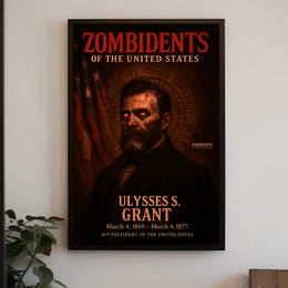 Ulysses S. Grant 18th President of the United States Zombidents Poster Series