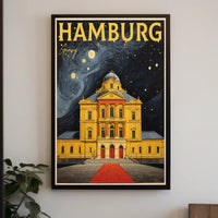 Hamburg Nightscape Poster