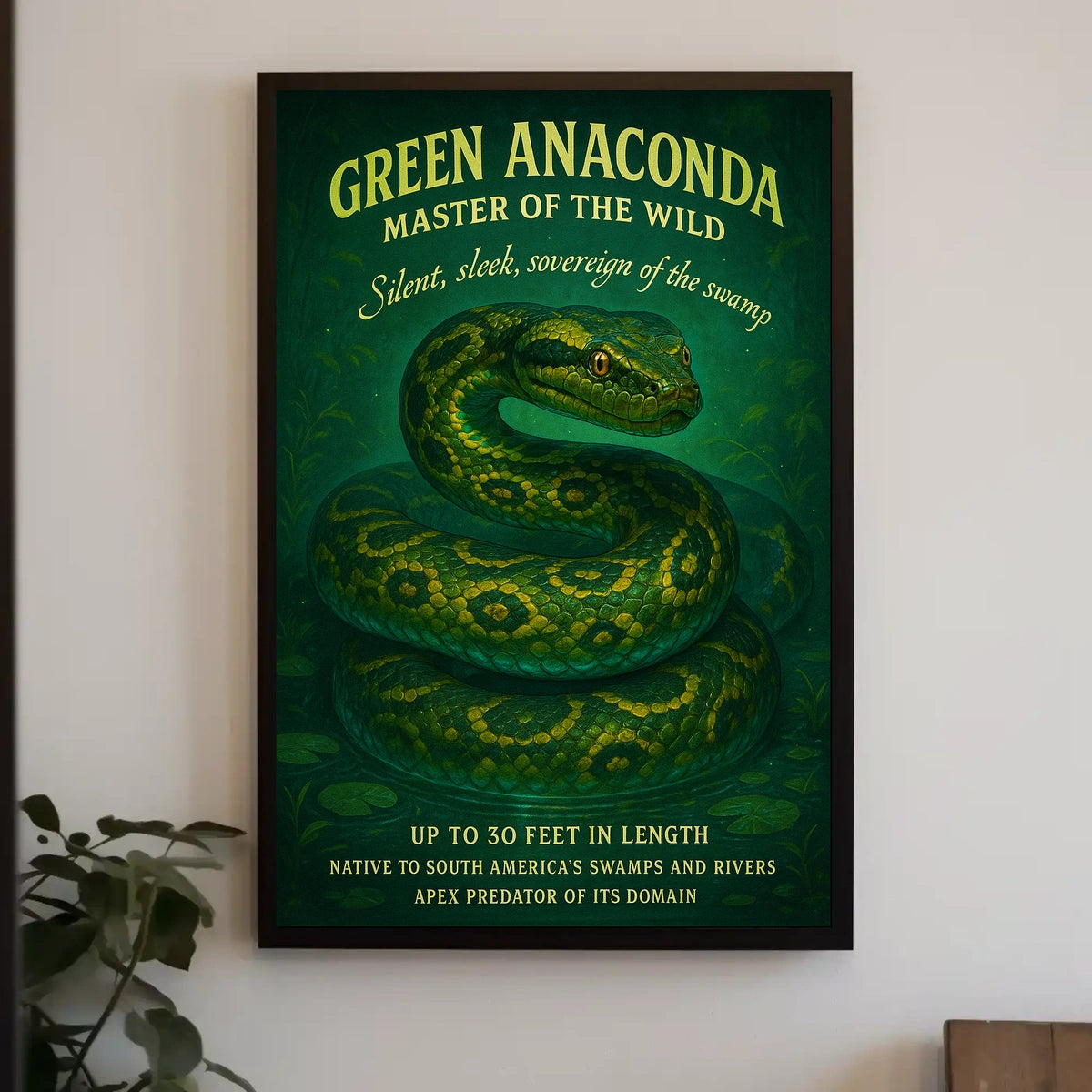 Green Anaconda Master of the Wild Poster